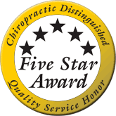 Chiropractic Distinguished Five Stars Award